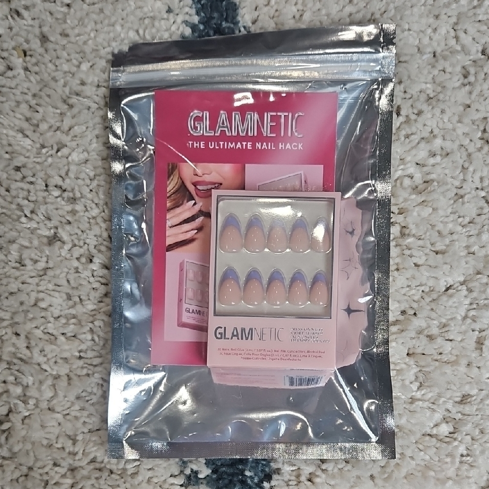 Glamnetic Pink and Purple Press-On Nails
